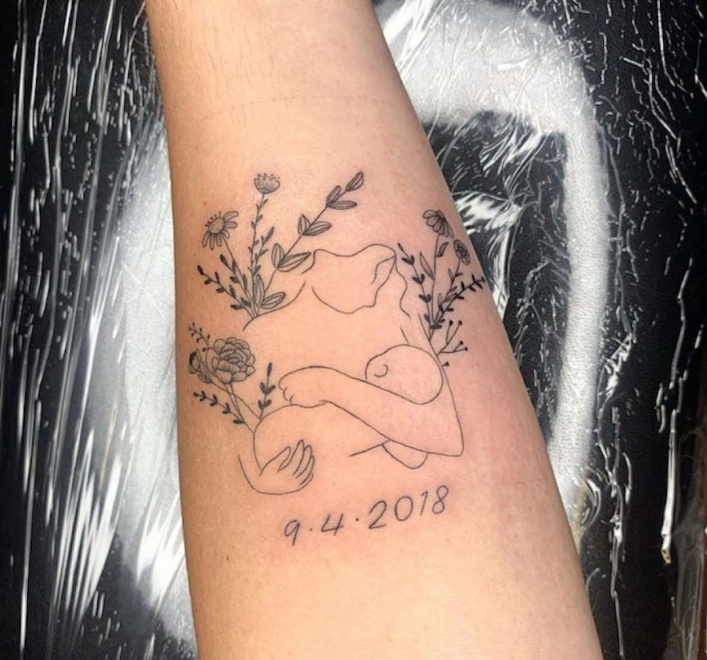 Mother and Child Tattoo