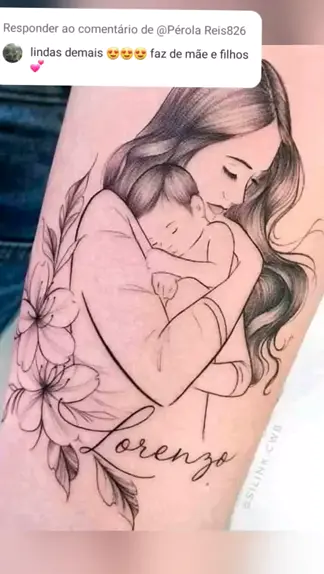 Mother and Child Tattoo