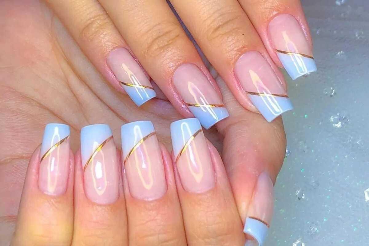 unhas em gel decoradas