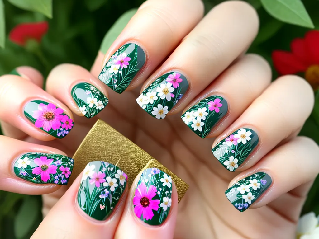 Unhas Decoradas De Flor