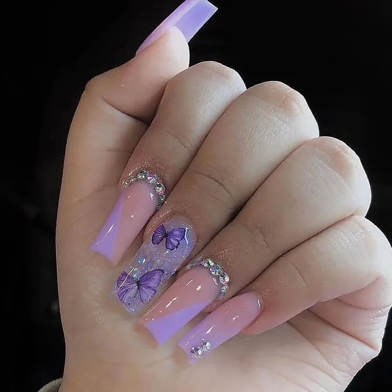 unhas-decoradas-de-roxo