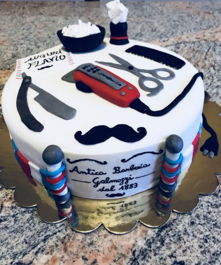 Barber Shop Decorated Cake