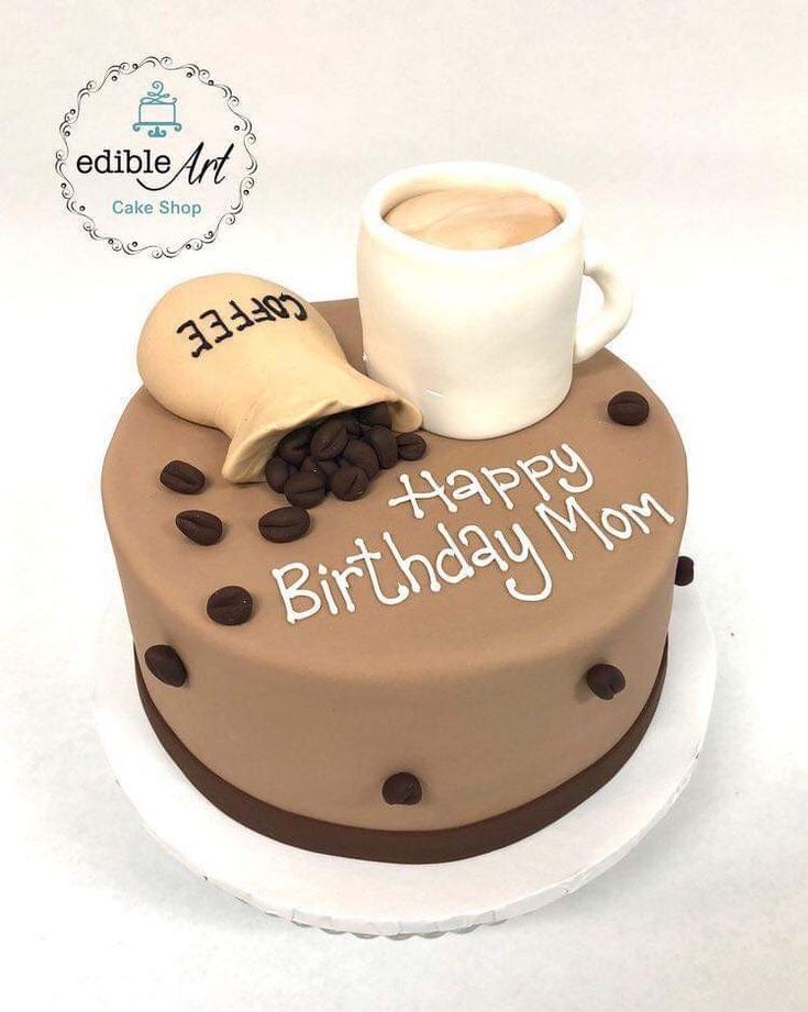 Coffee Decorated Cake