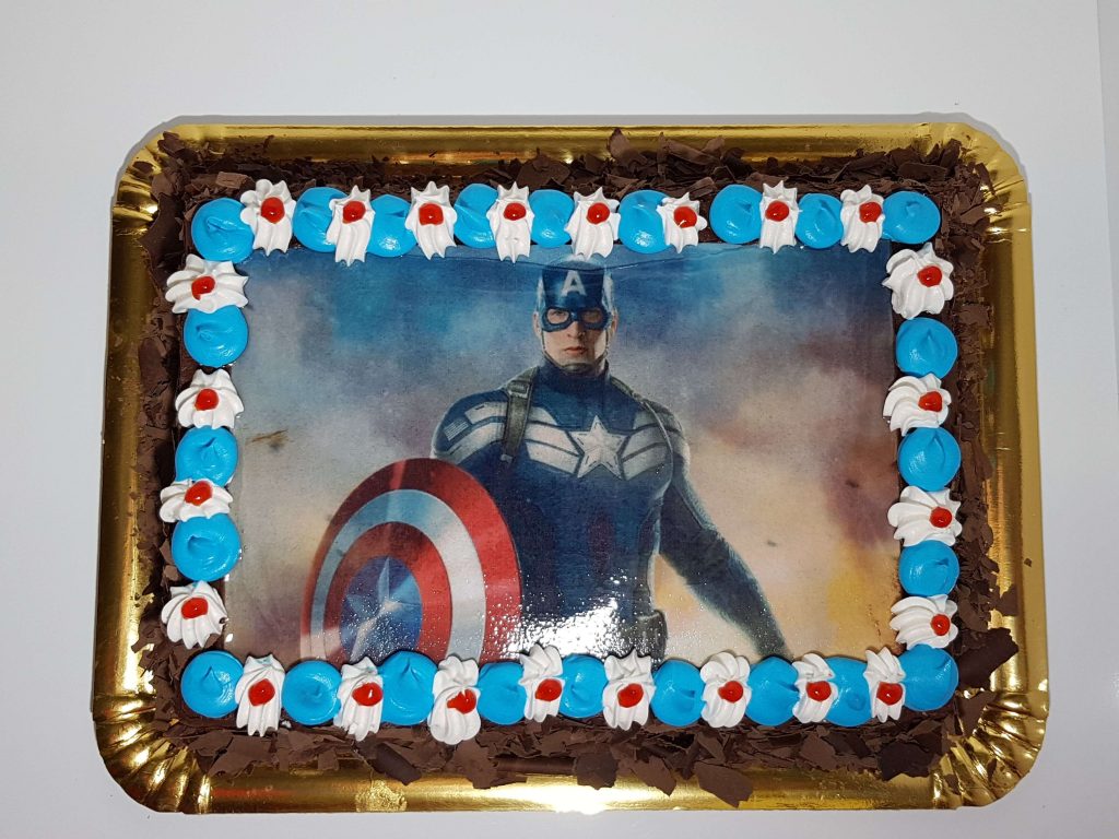 Bolo Decorado Capitao America