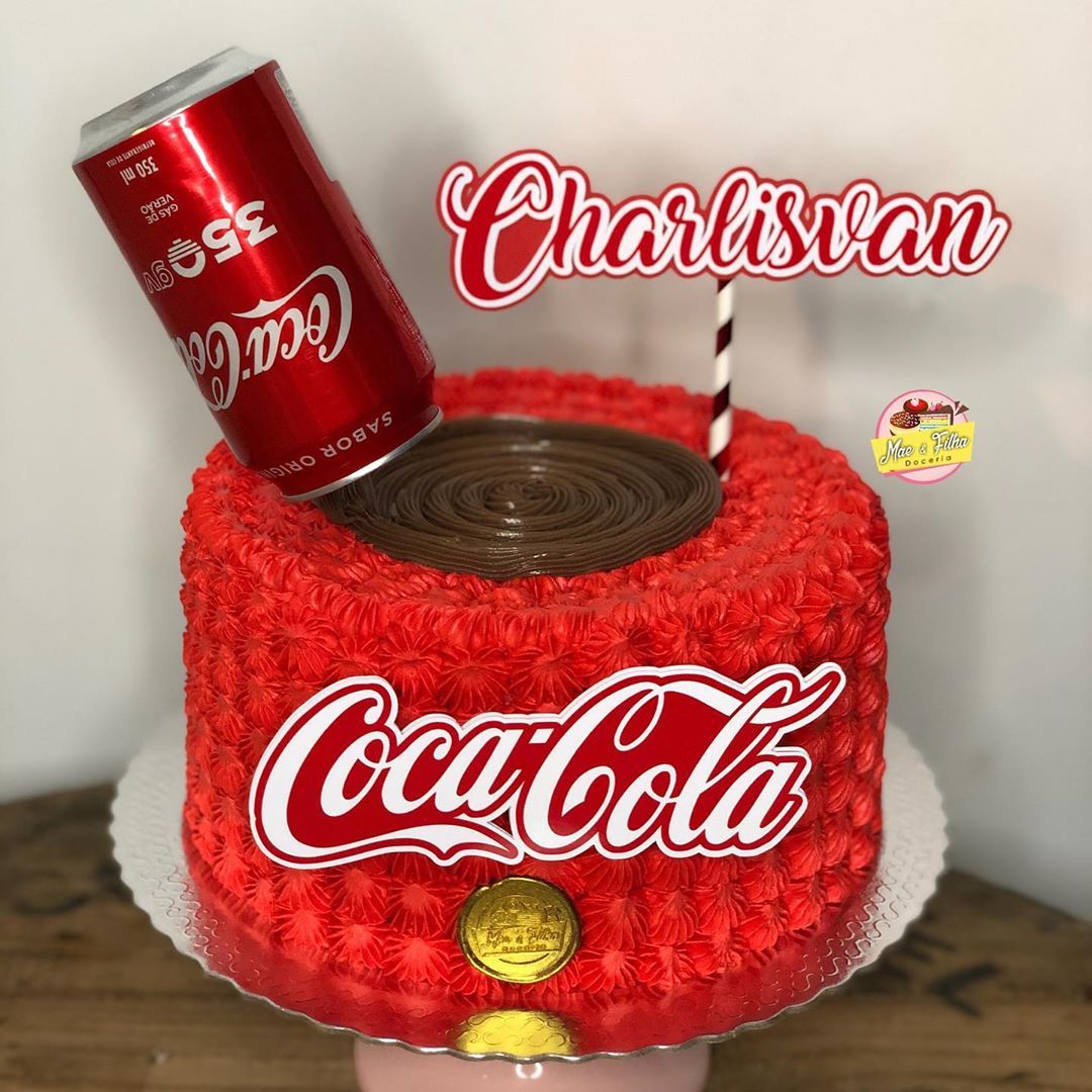 Bolo Decorado Coca Cola