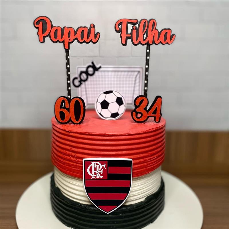 Bolo Decorado Flamengo