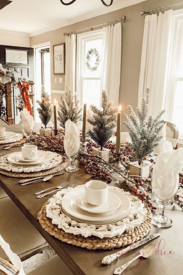 Decoração de Mesa de Natal