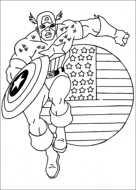 desenho-para-colorir-capitao-america