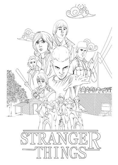 desenho-para-colorir-stranger-things