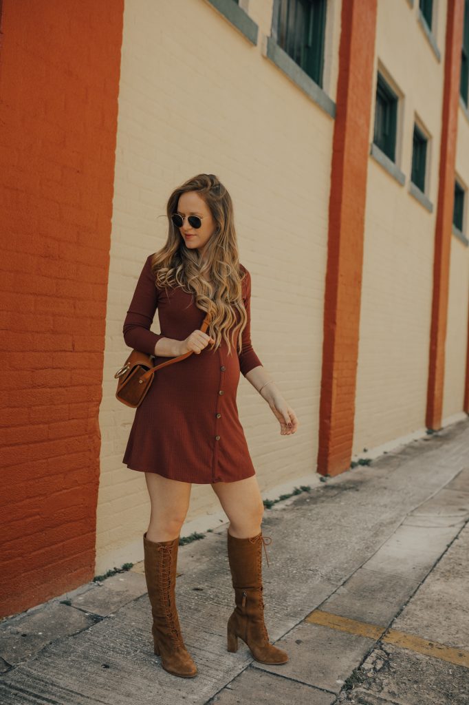 Fashion Look with suede boots