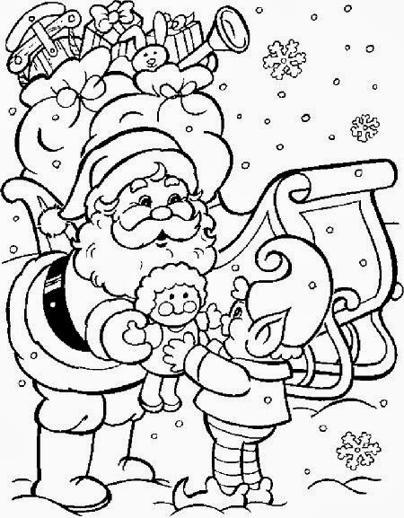 Papai Noel para Colorir