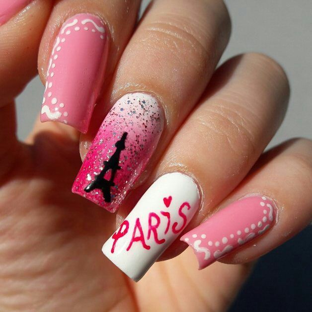 Paris Decorated Nail