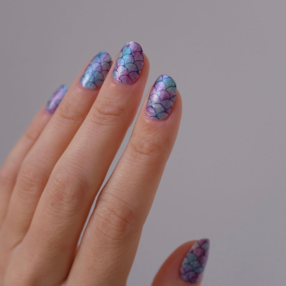 mermaid nail decoration