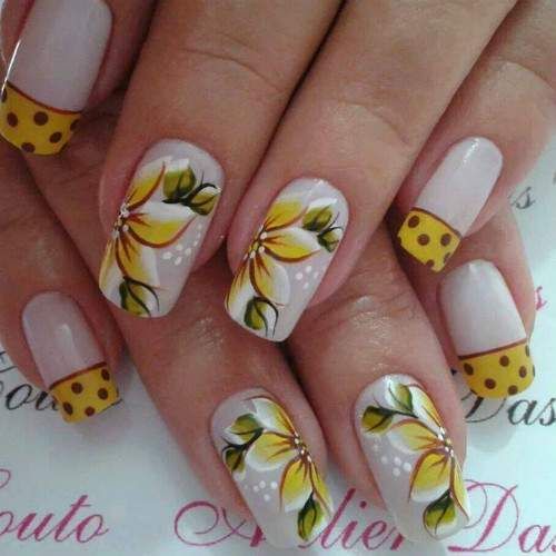 Unhas Decoradas De Flor