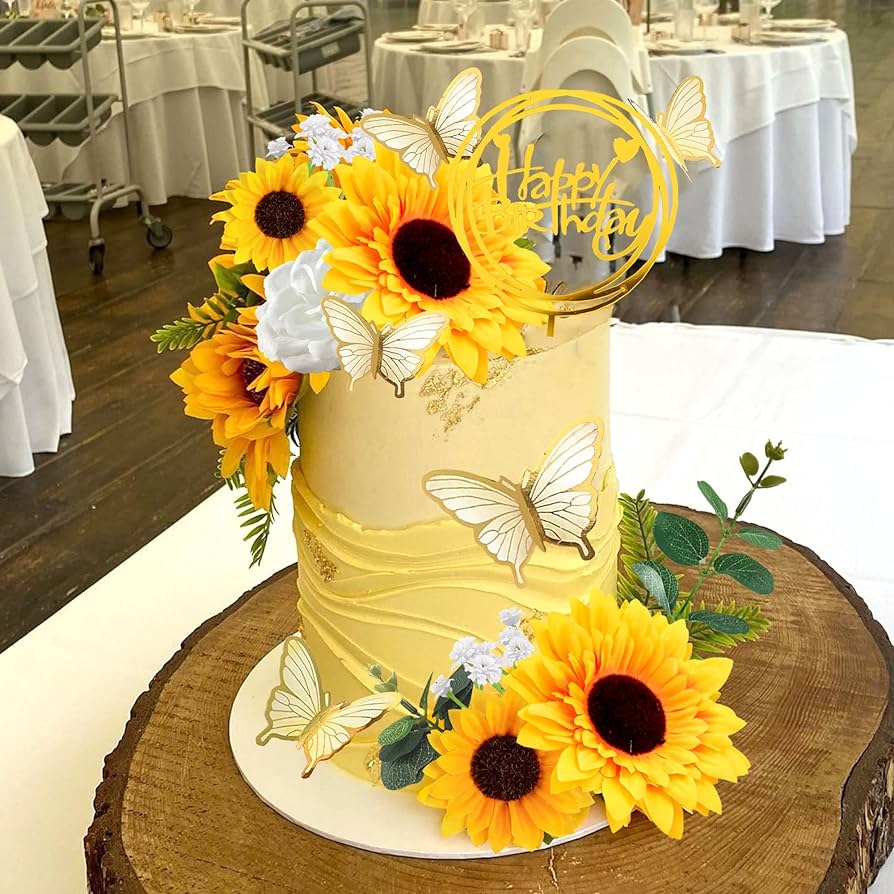 Sunflower Decorated Cake