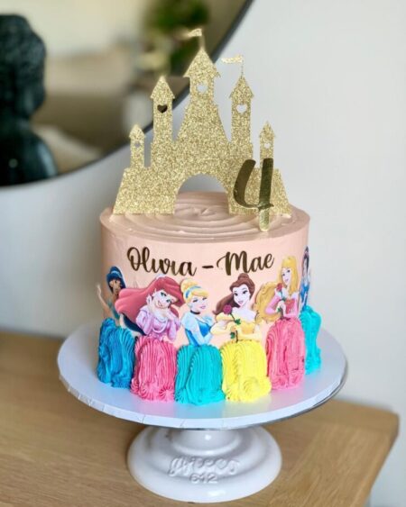 Bolo Decorado Princesas Da Disney