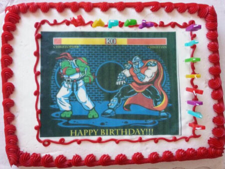 Street Fighter Decorated Cake