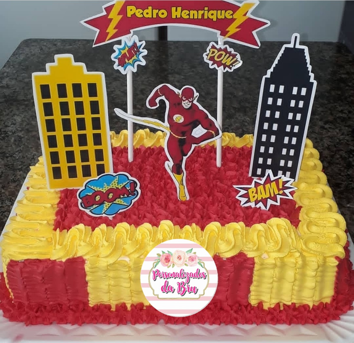 Bolo Decorado The Flash