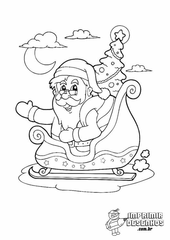 Papai Noel para Colorir