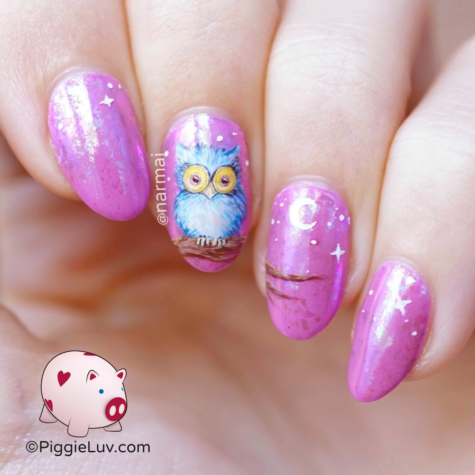 Owl Decorated Nail