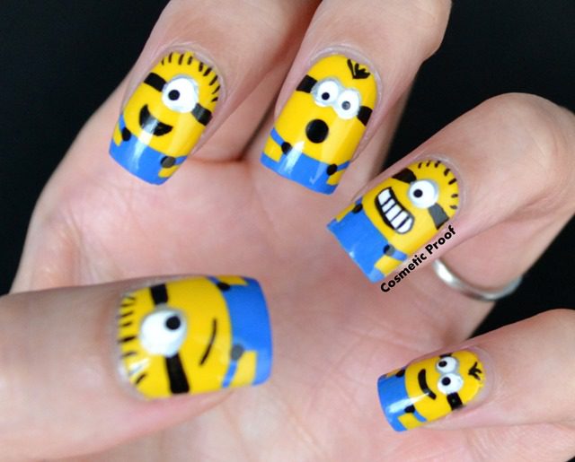 Minions Decorated Nail