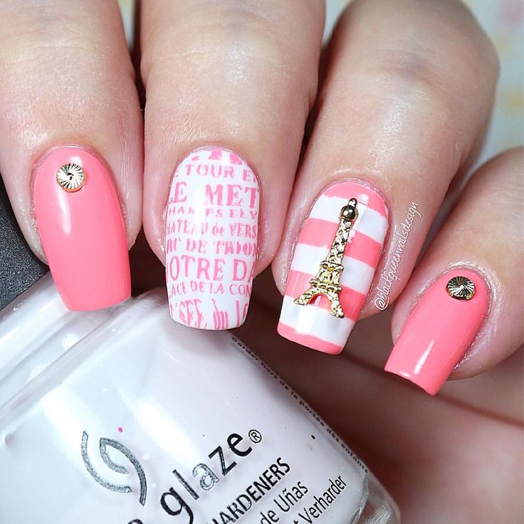 Paris Decorated Nail