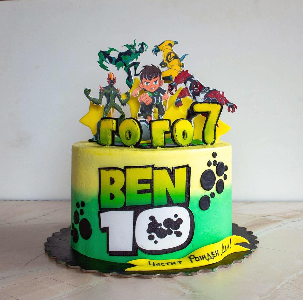 Ben 10 Decorated Cake