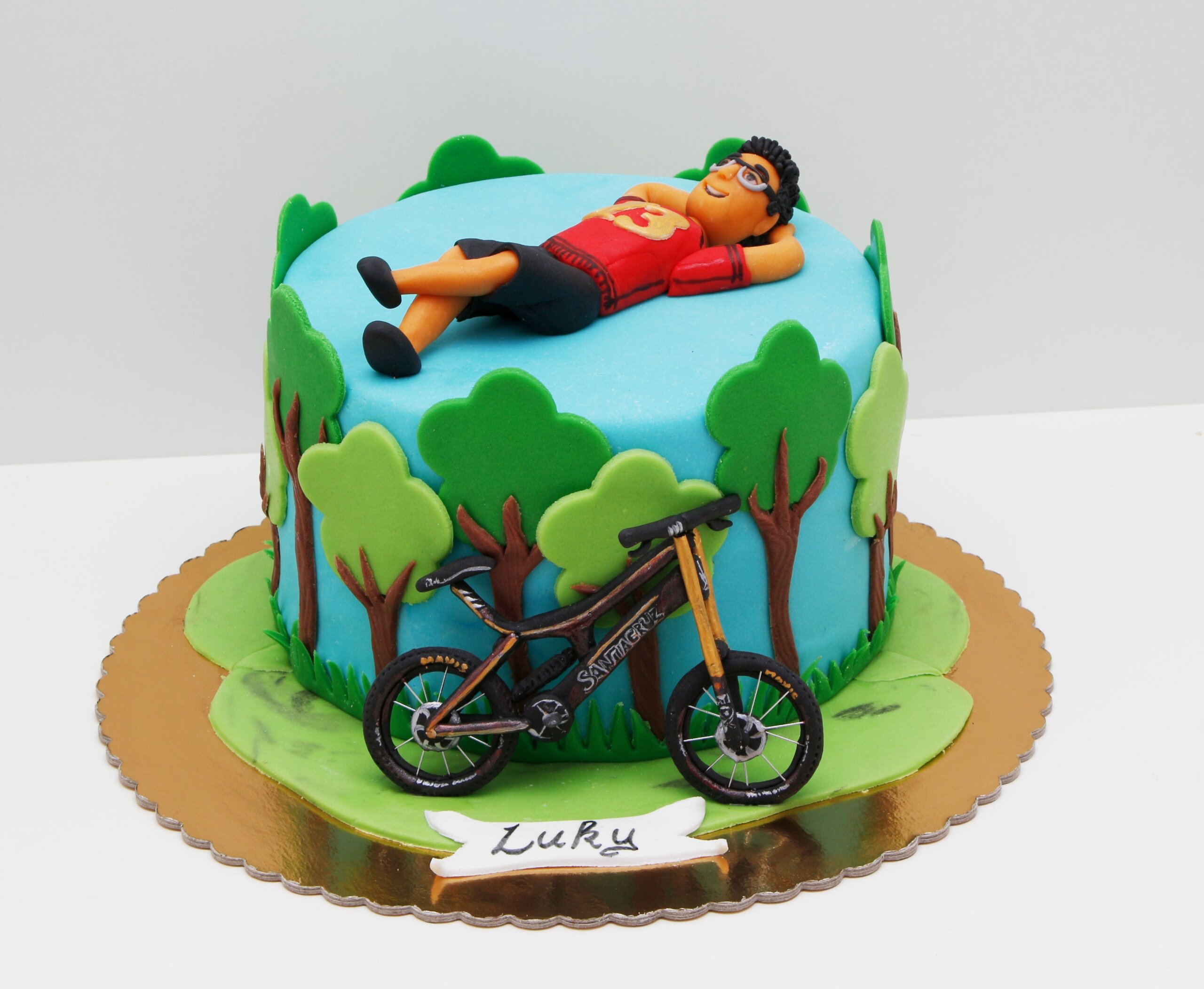 Bike Decorated Cake