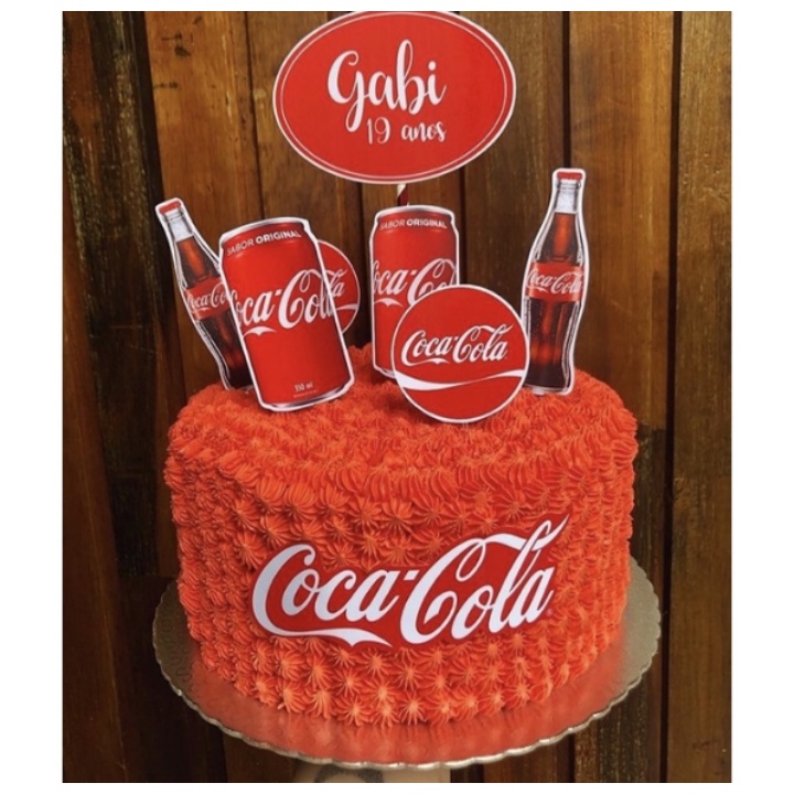 Bolo Decorado Coca Cola