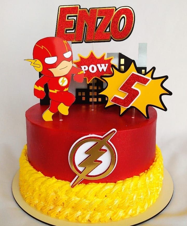 Bolo Decorado The Flash