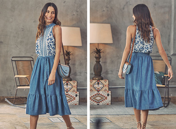 Look com Vestido Midi