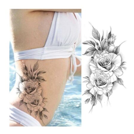 tatuagem-feminina-floral