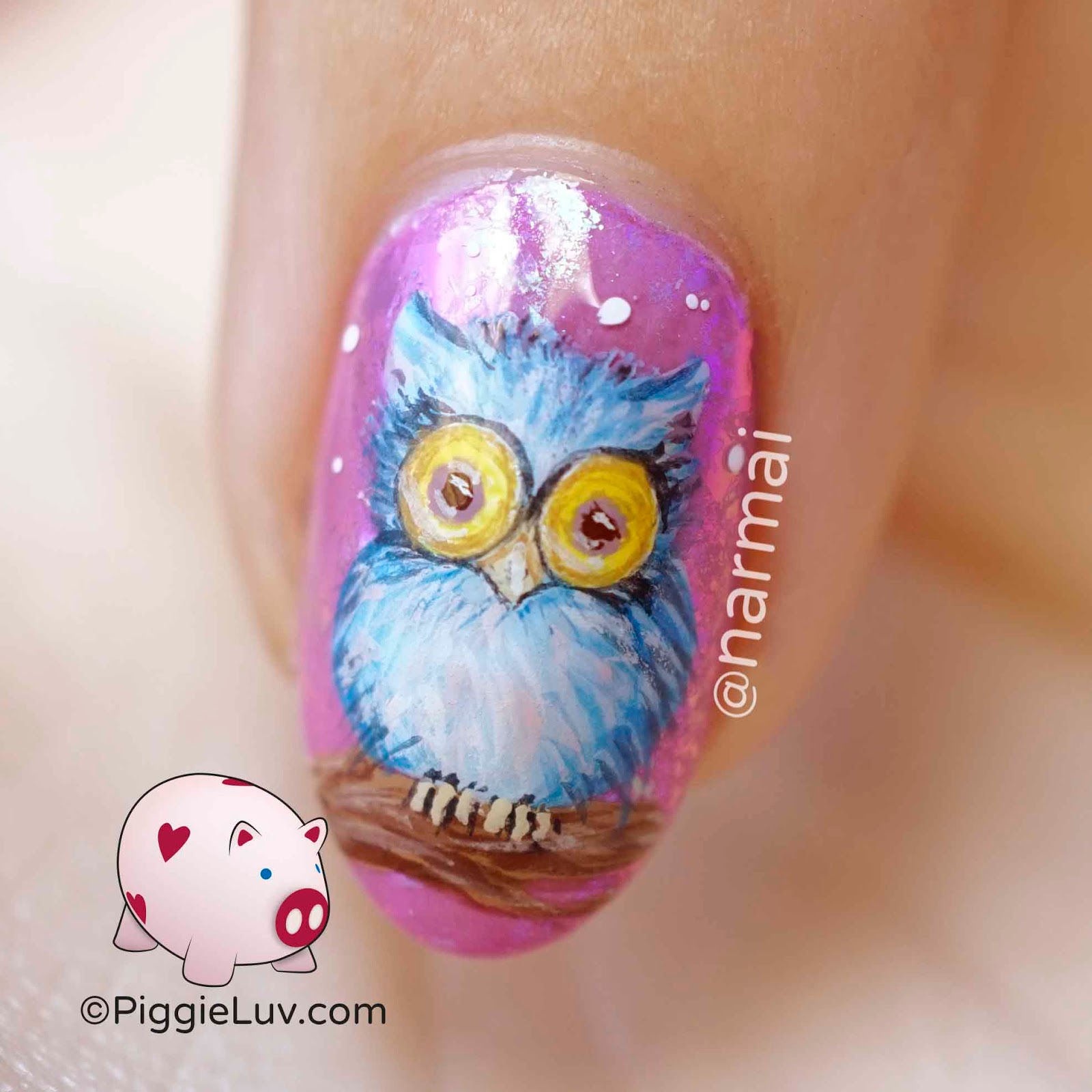 Owl Decorated Nail