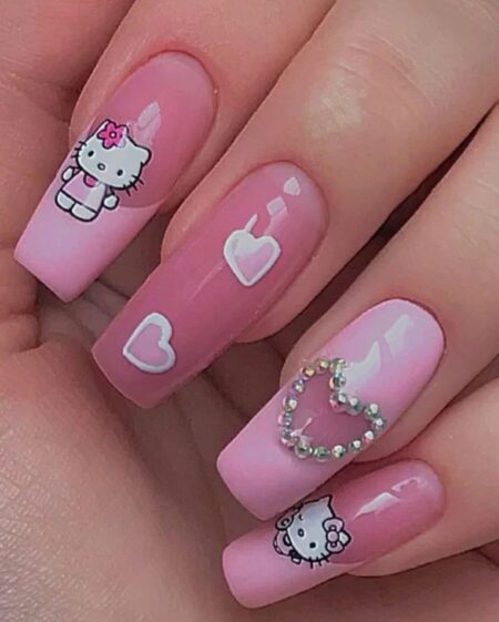 unhas-decoradas-hello-kitty