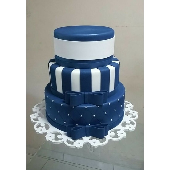 Bolo Decorado Azul