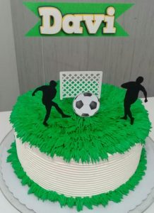 Bolo Decorado Campo Futebol