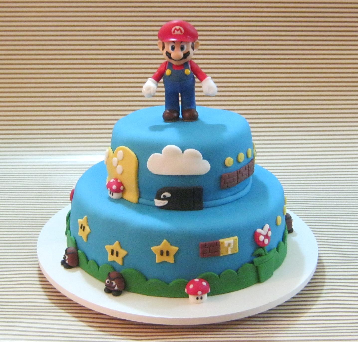 Bolo Decorado Mario Bros