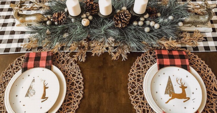 Decoração de Mesa de Natal