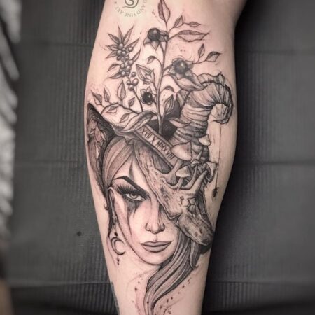 tatuagem-feminina-panturrilha