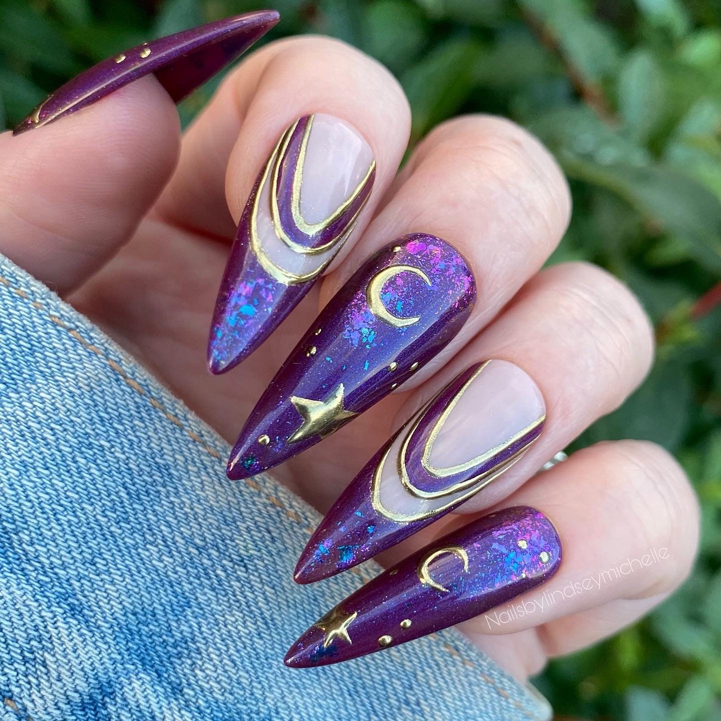 Galaxy Decorated Nail