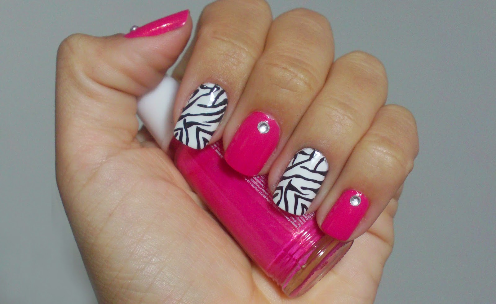 Unha Decorada Zebra