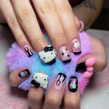 unhas-decoradas-hello-kitty