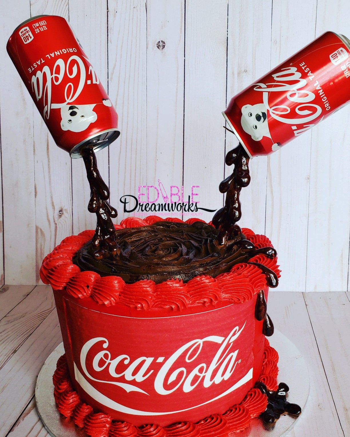 Coca Cola decorated cake