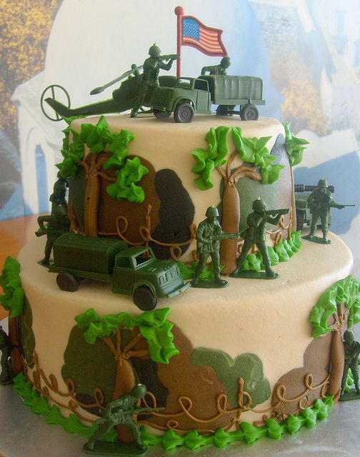 Decorated Army Cake