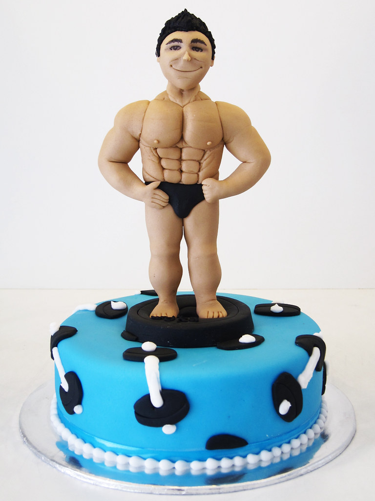 Bodybuilding Decorated Cake