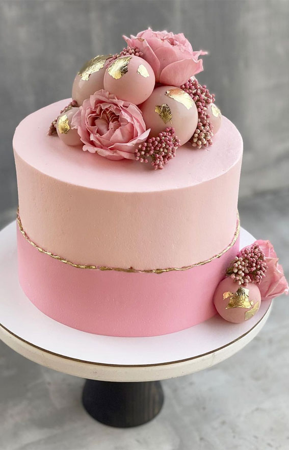 Pink Decorated Cake