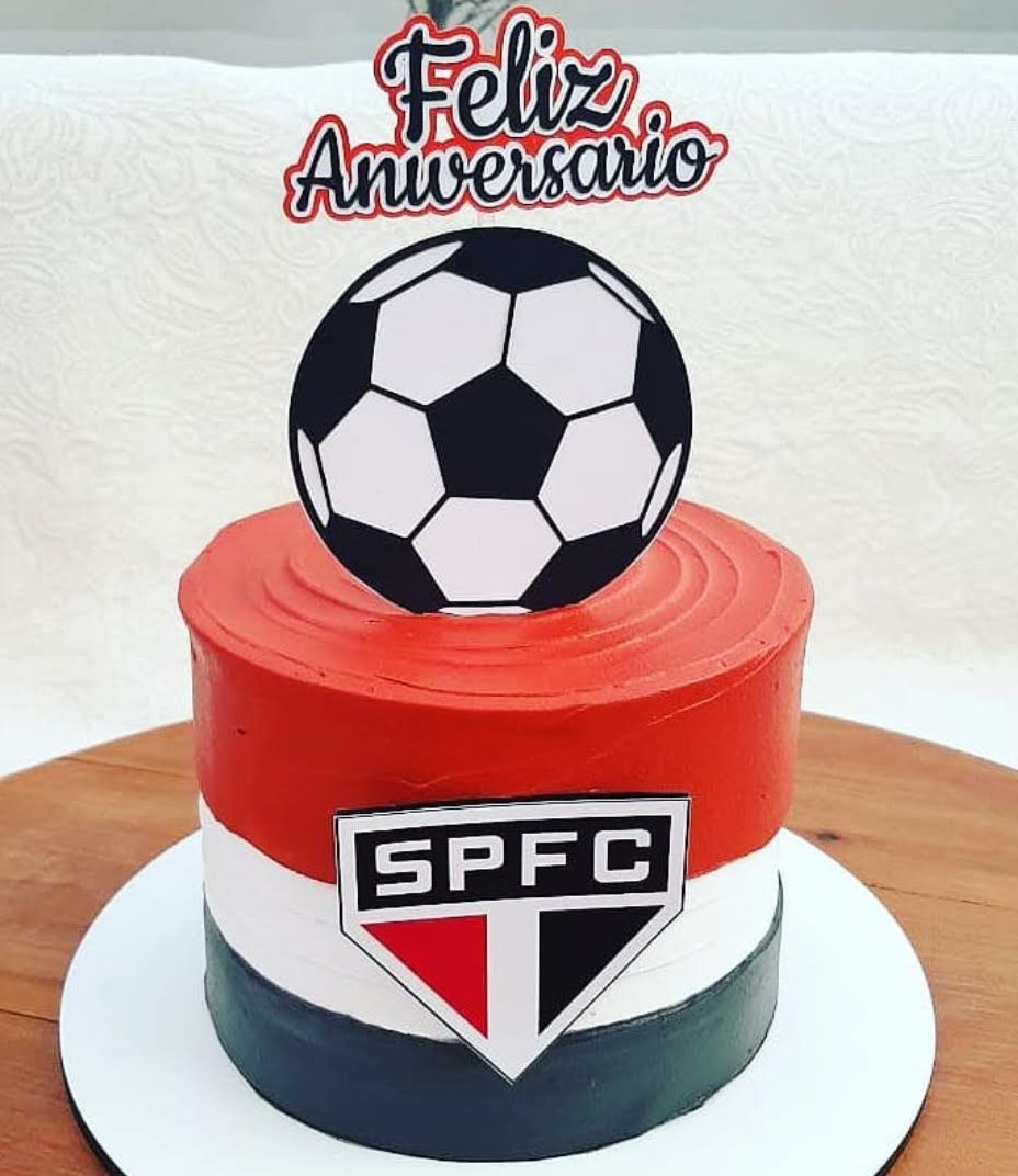 Decorated Cake Sao Paulo Football