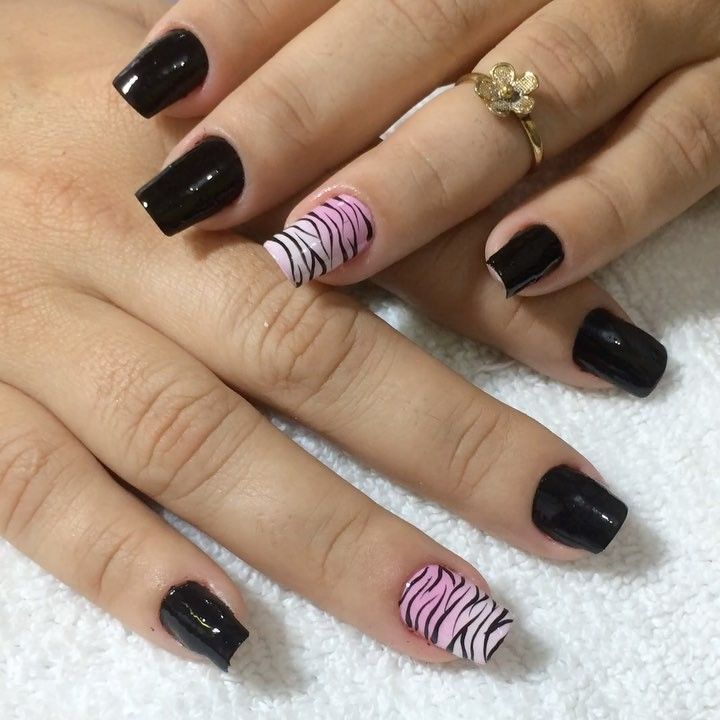 Unha Decorada Zebra