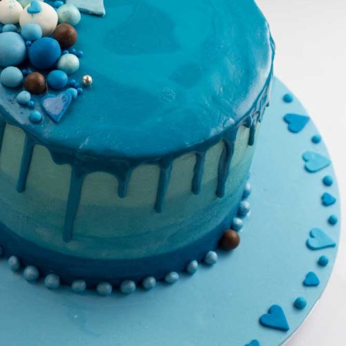 Blue Decorated Cake