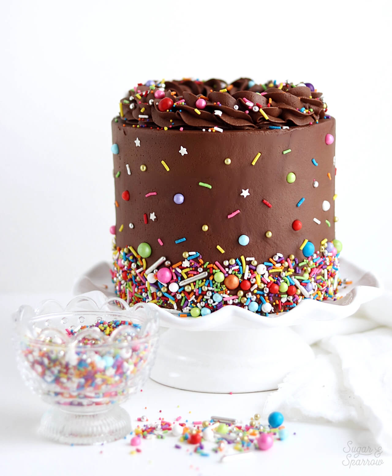 Decorated Chocolate Cake